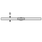 Canal de ducha Geberit CleanLine60 para revestimientos de suelo finos: L=30–90cm